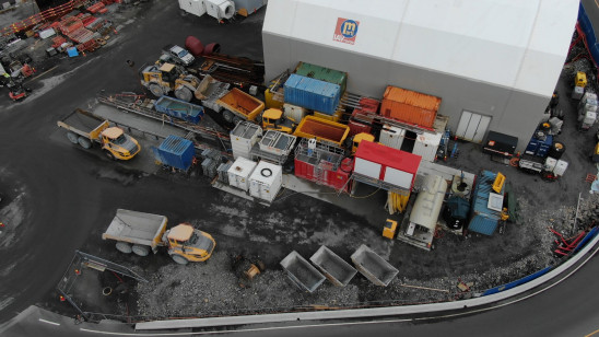 Schlammentwässerung Lovstakken