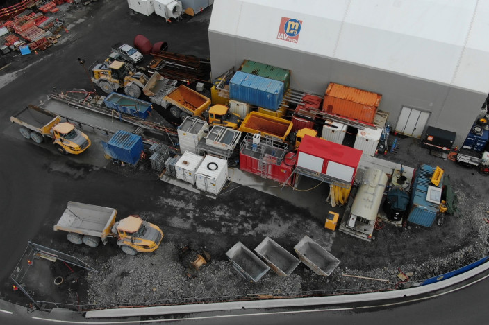 Schlammentwässerung Lovstakken