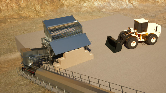 Mobile Aufgabeeinheit